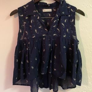 Urban Outfitters paisley cropped tank